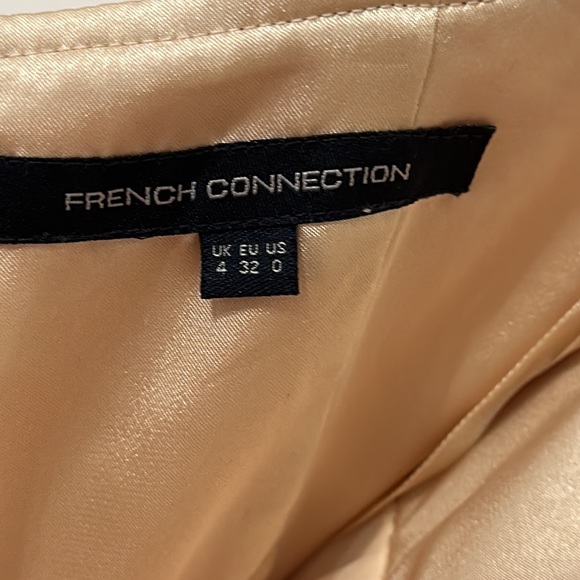 French Connection Strapless Pleated Mini Dress Size 0 - Picture 6 of 7